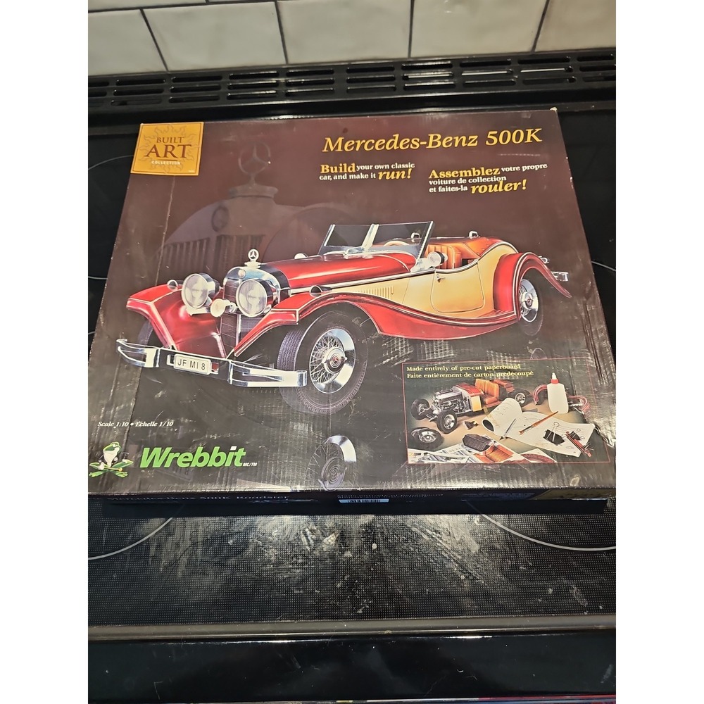 NEW Build Your Own Mercedes-Benz 500K Roadster Wrebbit 1:10 Model Kit CBC-203 *